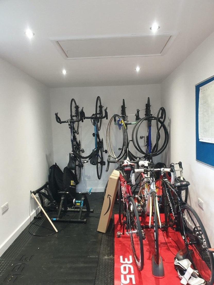 Cycle training room — Project photograph