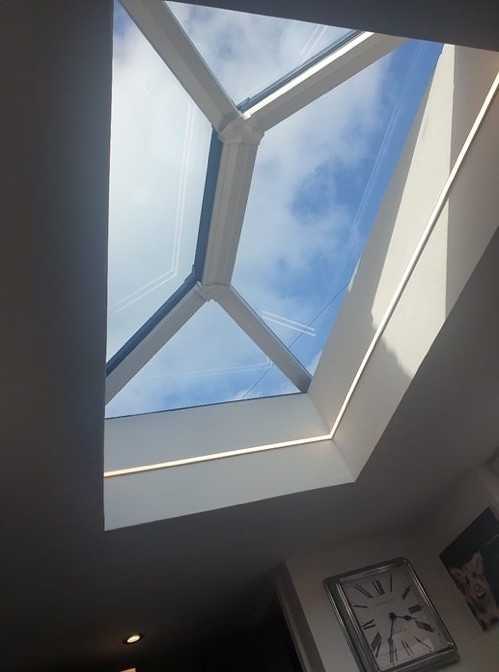 Roof lantern installation — Project photograph