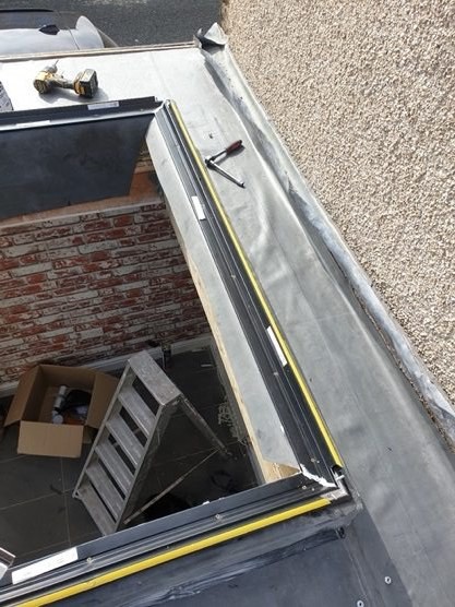 Roof lantern installation — Project photograph
