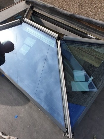 Roof lantern installation — Project photograph