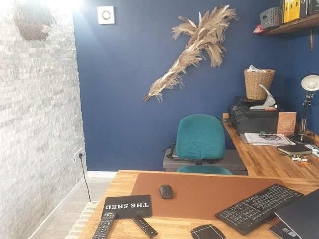 Garden shed to home office — Project photograph