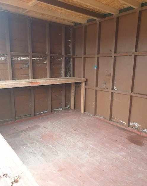 Garden shed to home office — Project photograph