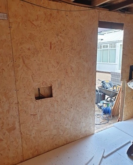 Garden shed to home office — Project photograph